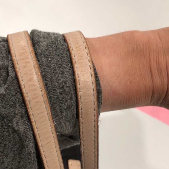 Kate Spade black nylon tote bag with pink/beige leather trim and polkadot inside - Picture 6 of 11